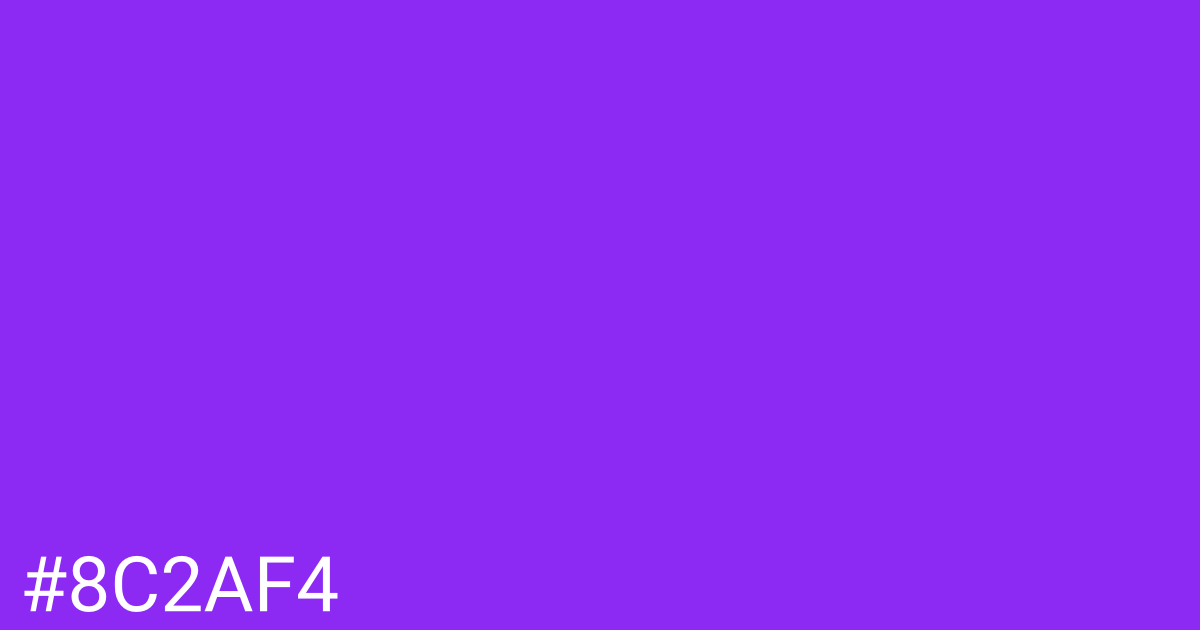 Hex color #8c2af4 graphic