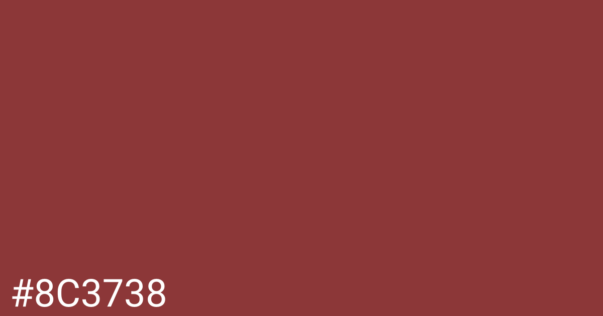 Hex color #8c3738 graphic