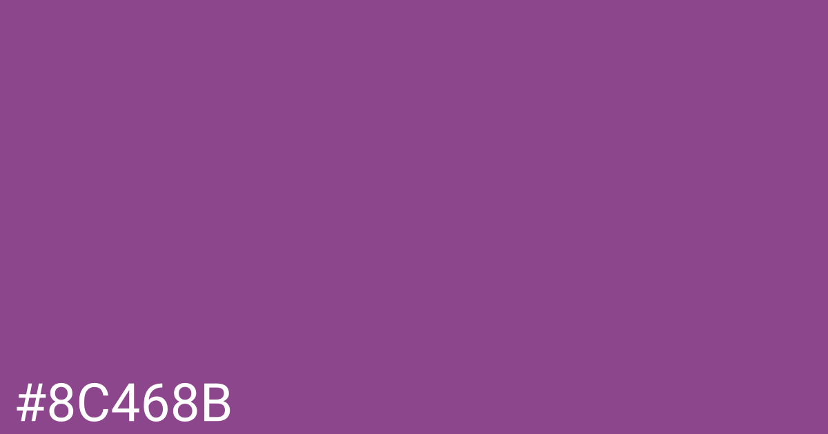 Hex color #8c468b graphic