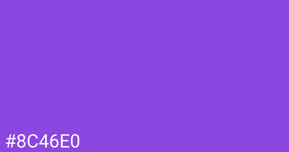 Hex color #8c46e0 graphic