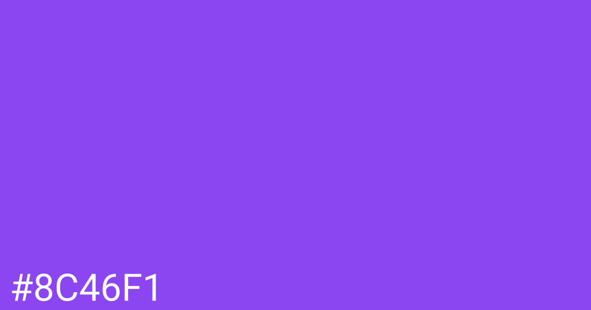 Hex color #8c46f1 graphic