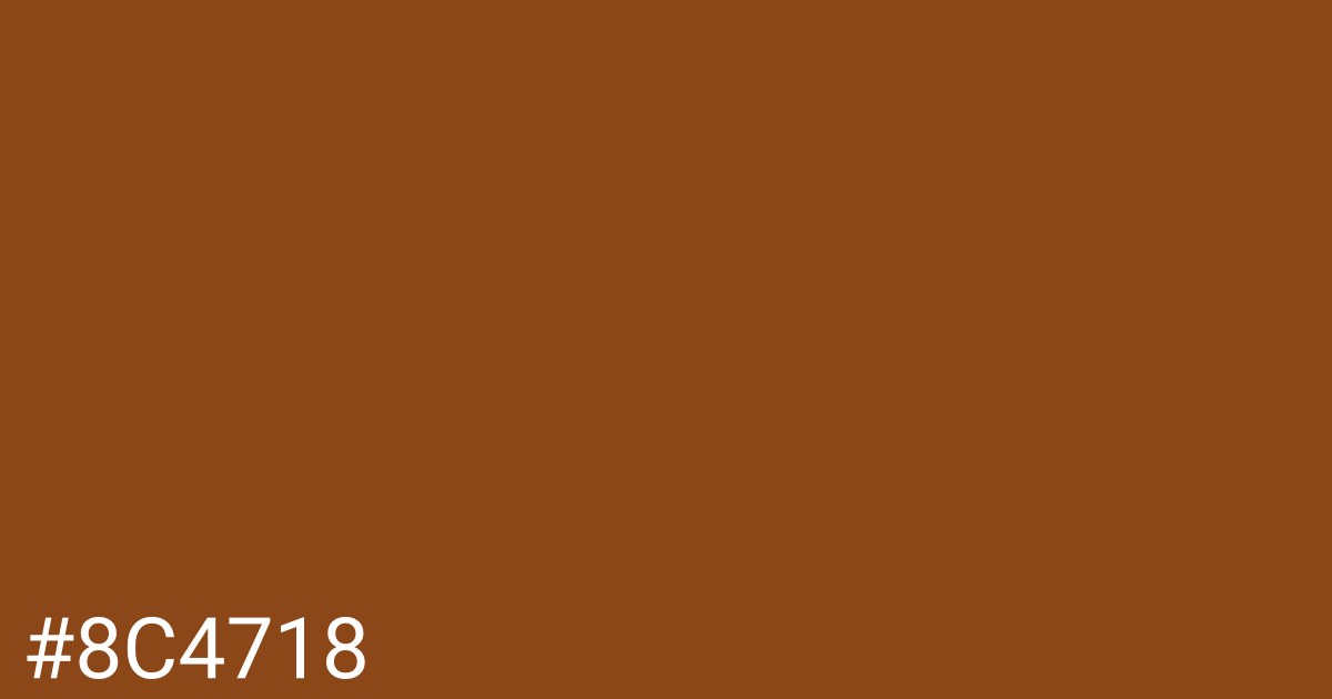 Hex color #8c4718 graphic