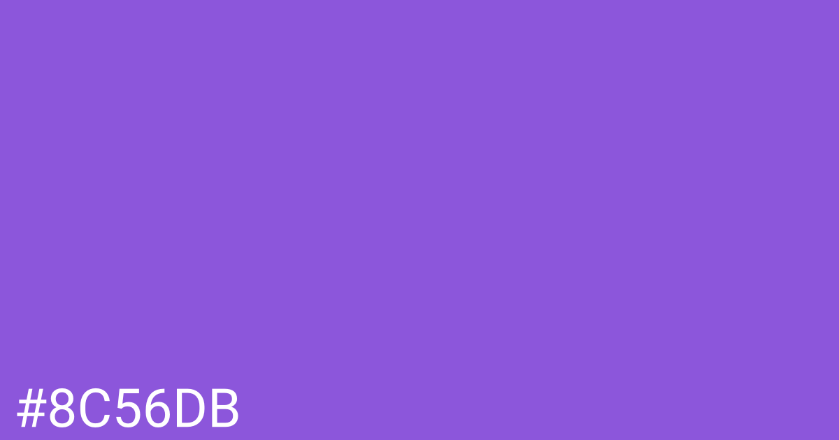 Hex color #8c56db graphic