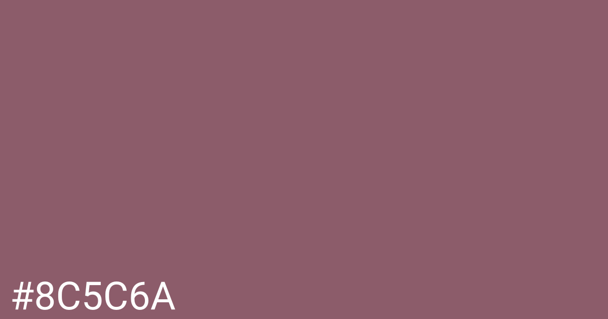 Hex color #8c5c6a graphic