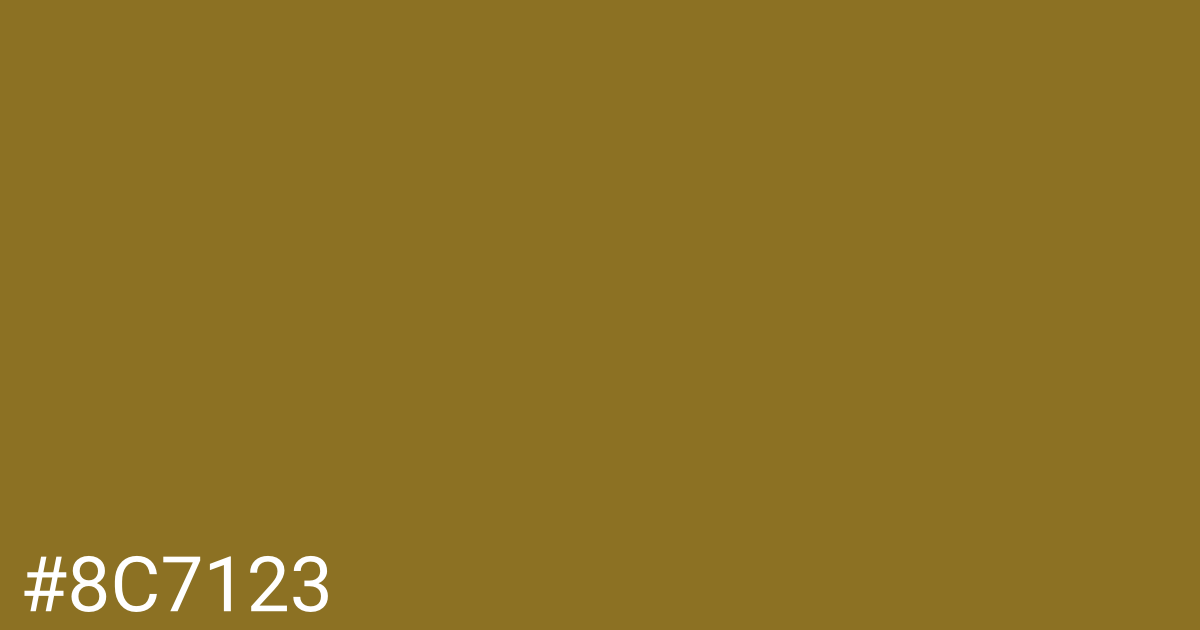 Hex color #8c7123 graphic