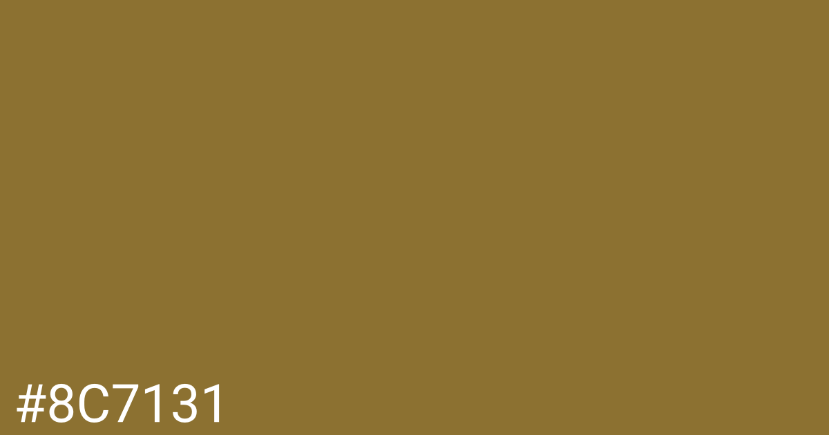 Hex color #8c7131 graphic