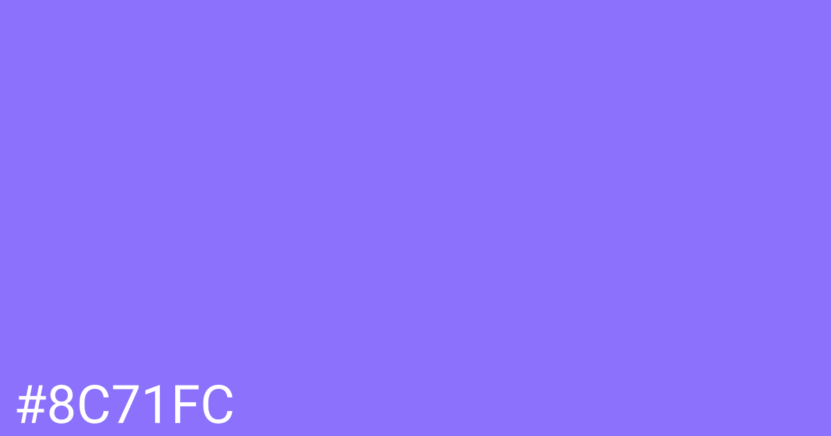 Hex color #8c71fc graphic