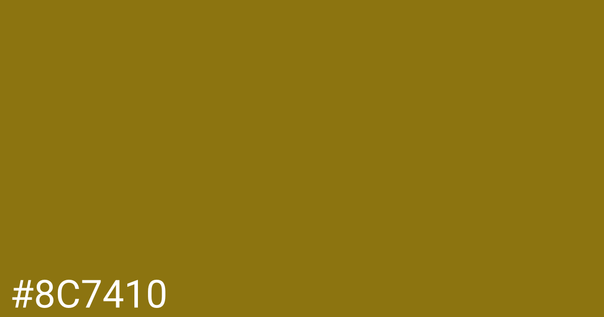 Hex color #8c7410 graphic
