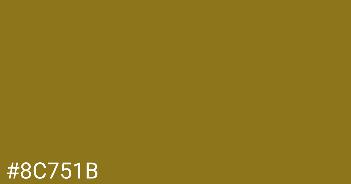 Hex color #8c751b graphic