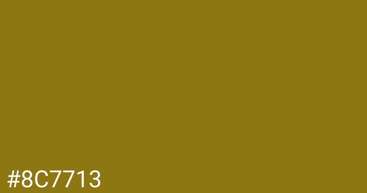 Hex color #8c7713 graphic