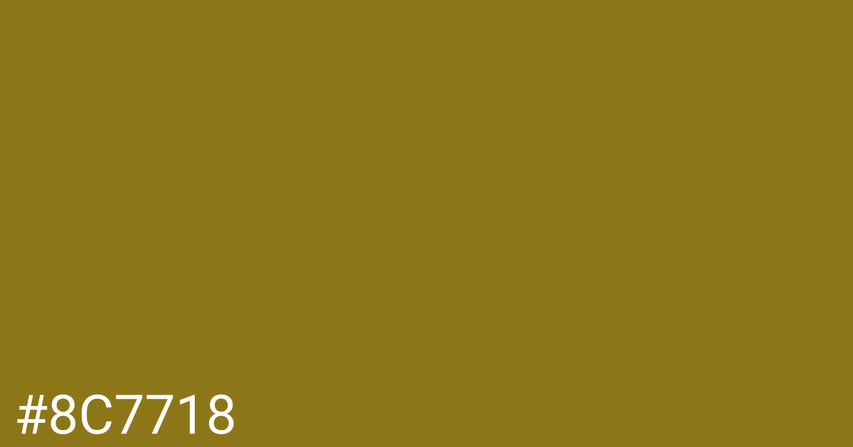 Hex color #8c7718 graphic