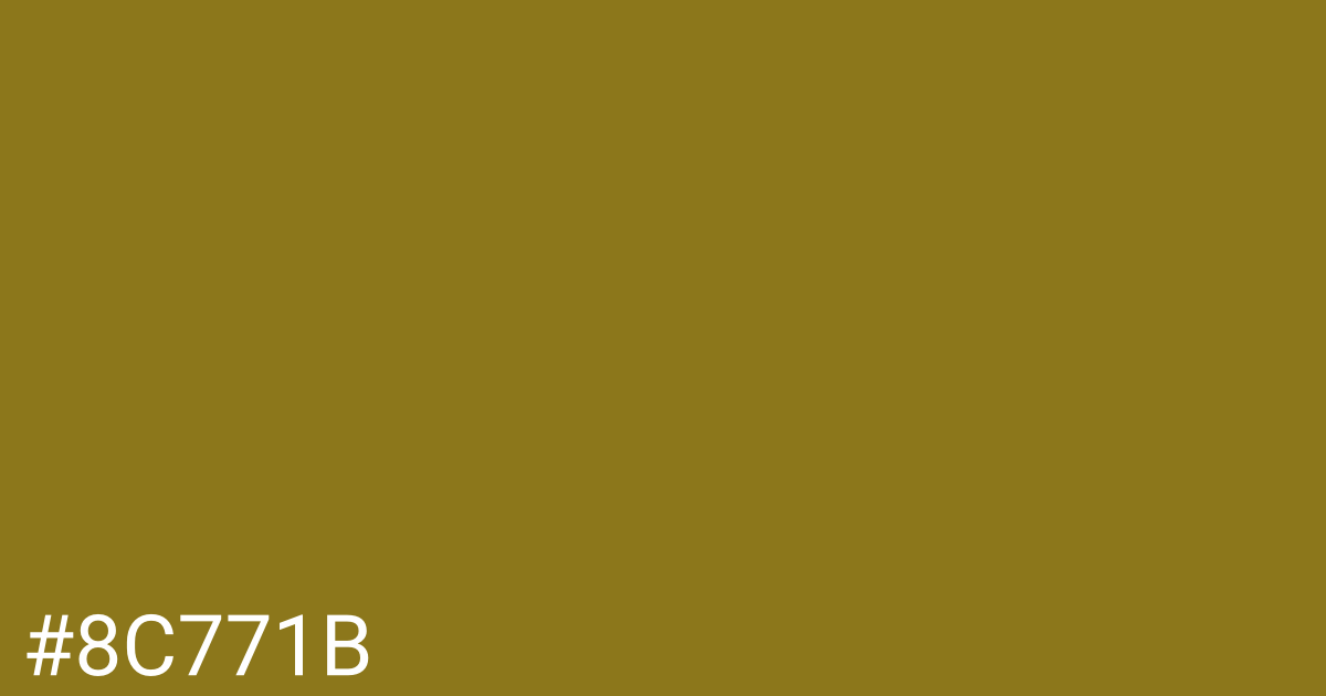 Hex color #8c771b graphic