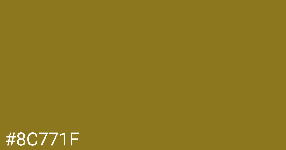 Hex color #8c771f graphic