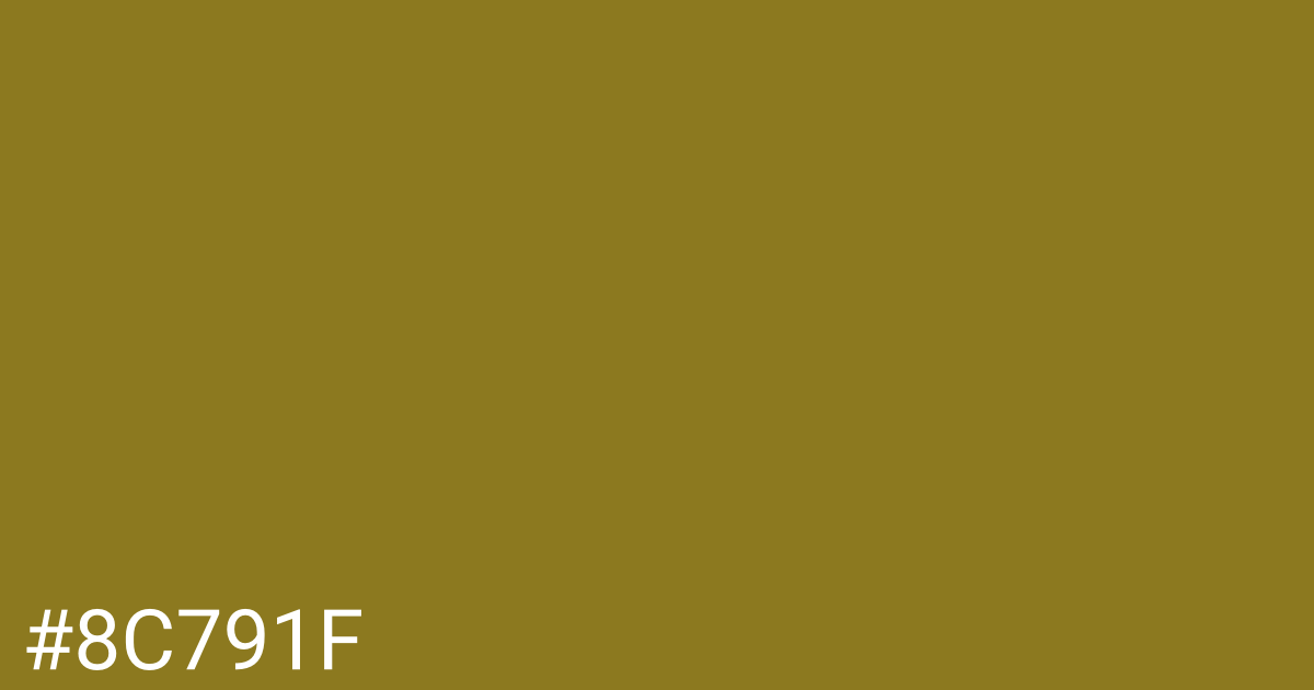 Hex color #8c791f graphic