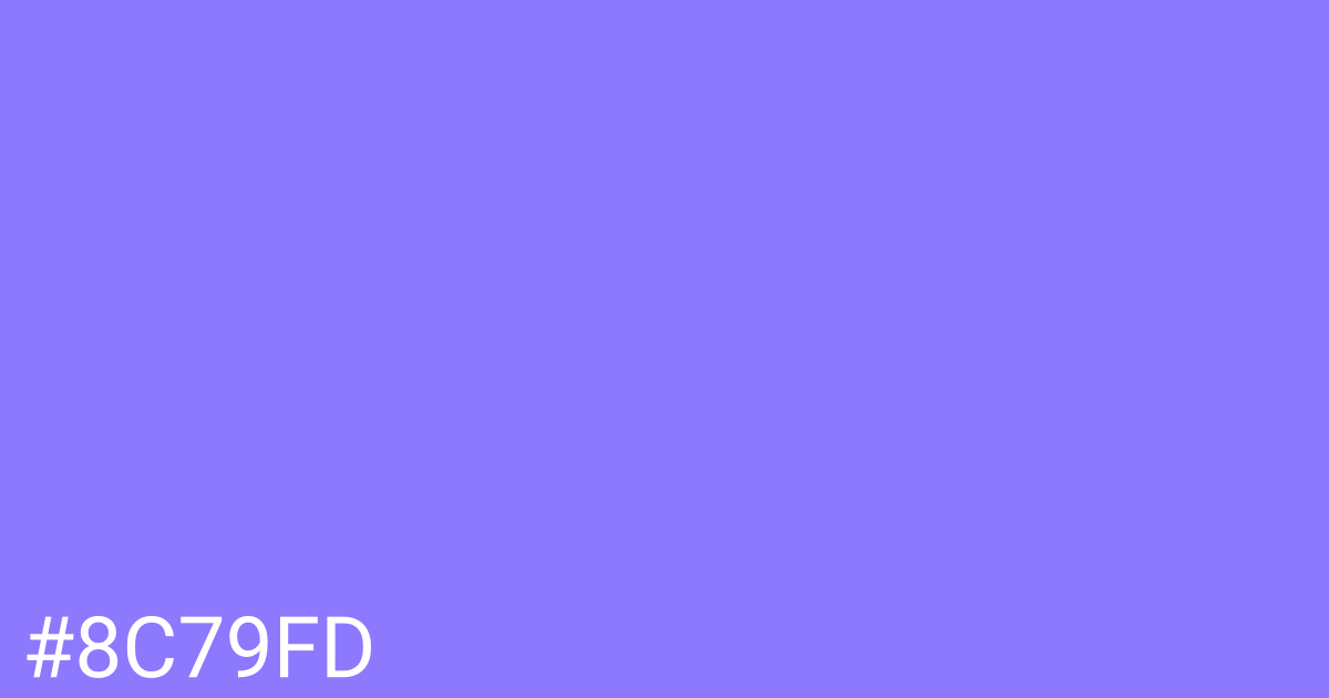 Hex color #8c79fd graphic