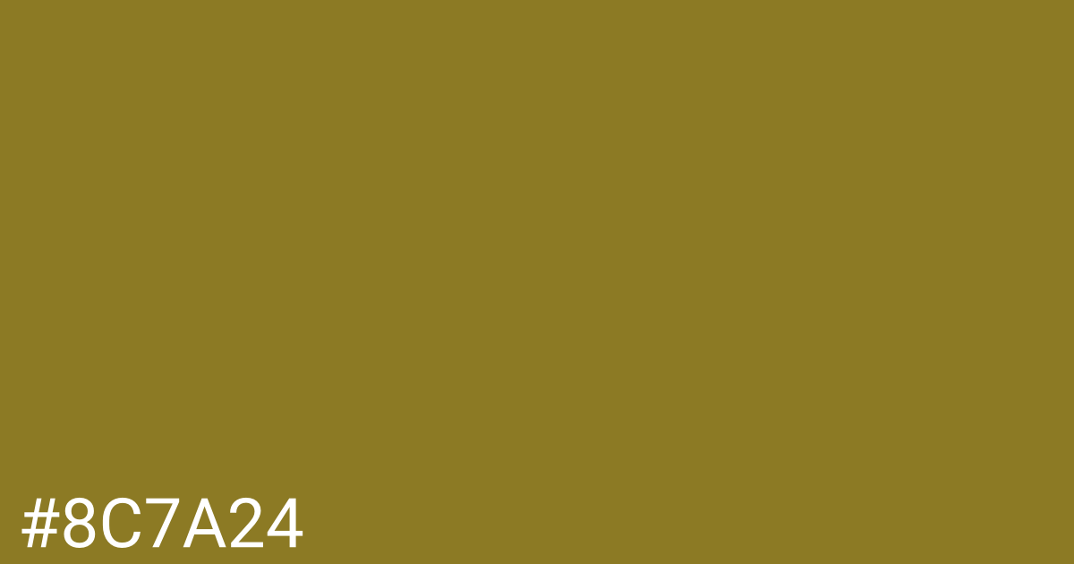 Hex color #8c7a24 graphic