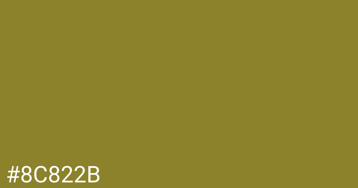 Hex color #8c822b graphic