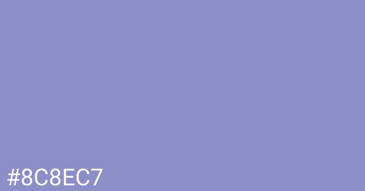 Hex color #8c8ec7 graphic