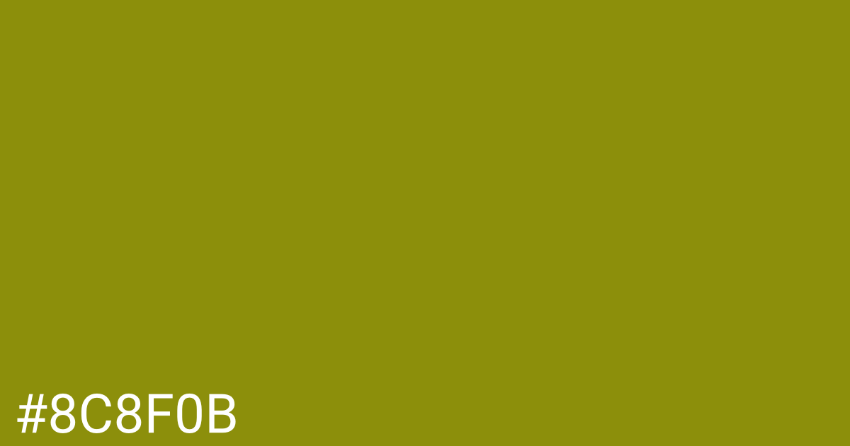 Hex color #8c8f0b graphic