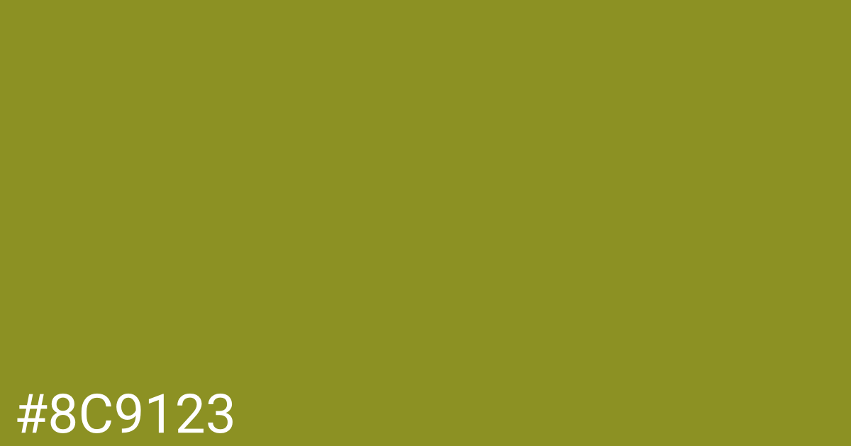 Hex color #8c9123 graphic