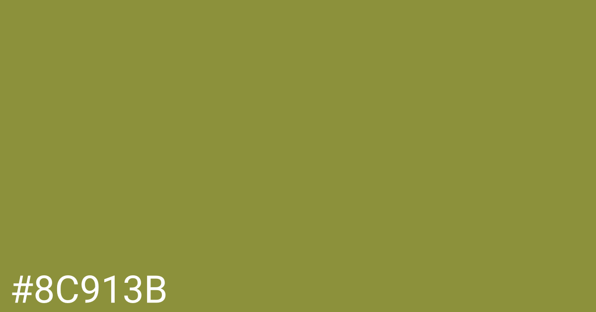 Hex color #8c913b graphic