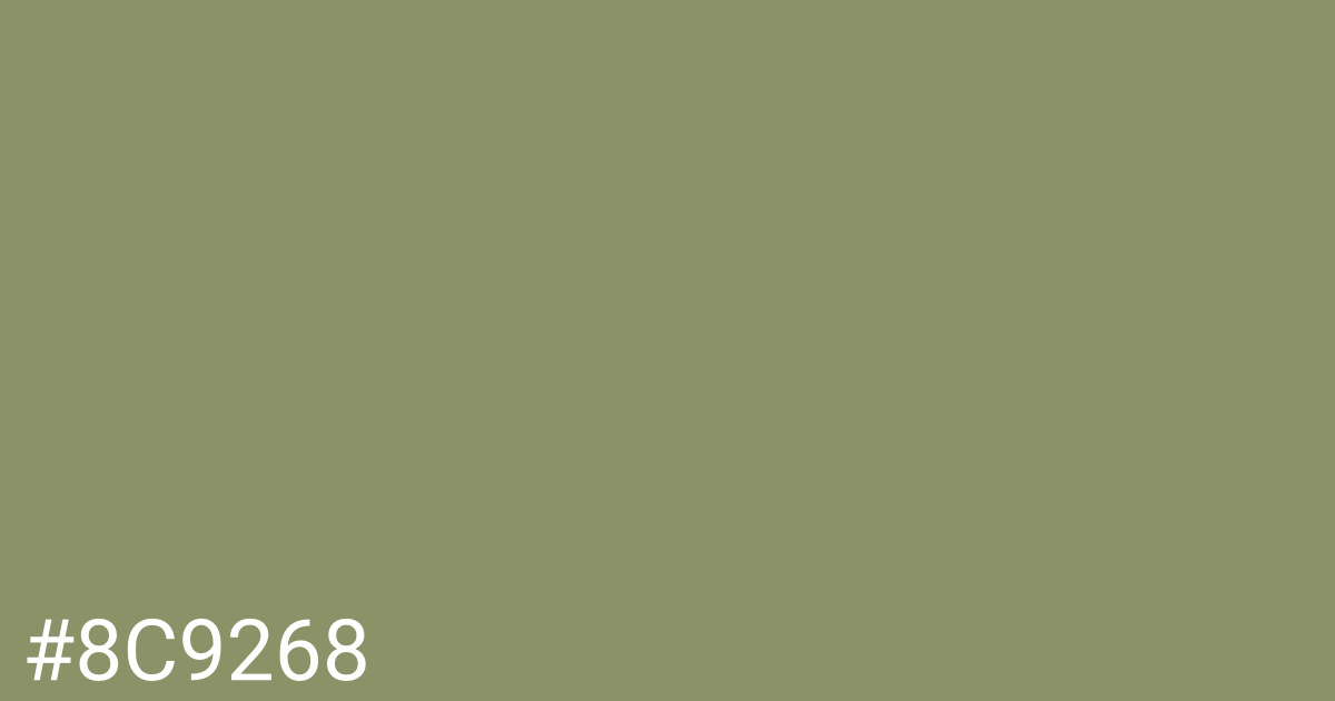 Hex color #8c9268 graphic