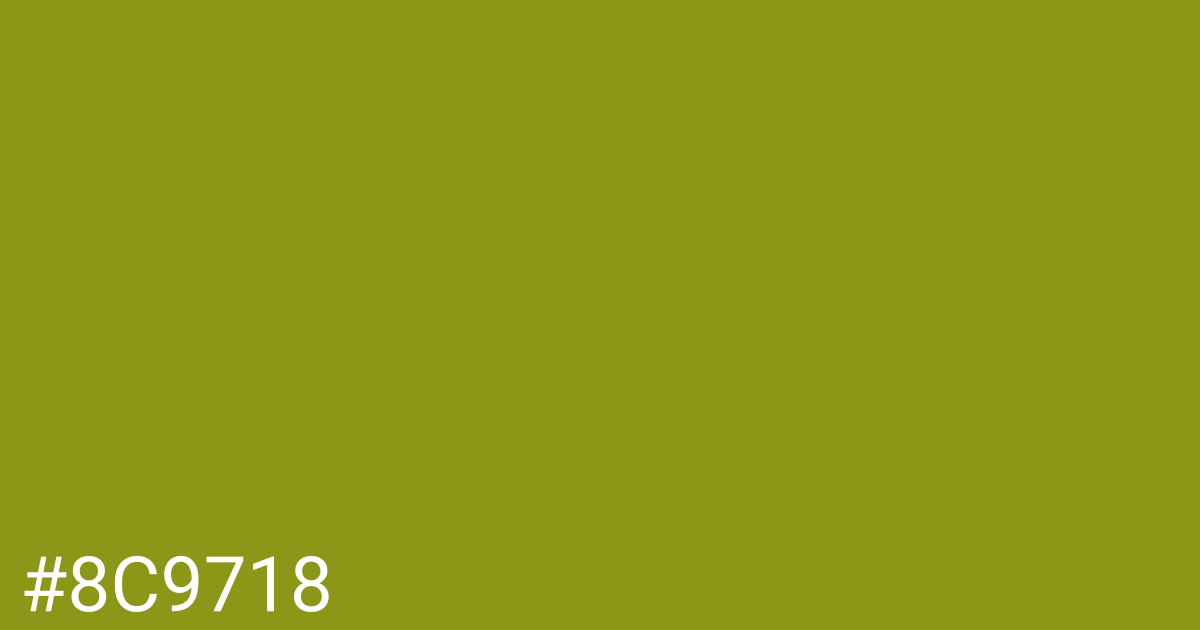 Hex color #8c9718 graphic