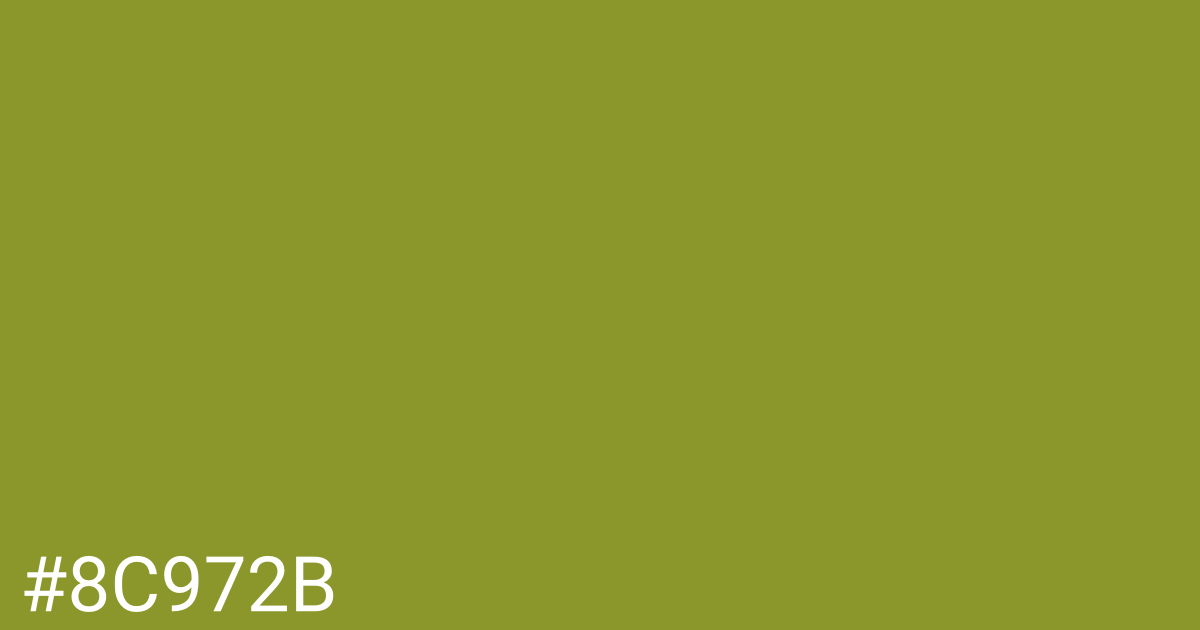 Hex color #8c972b graphic