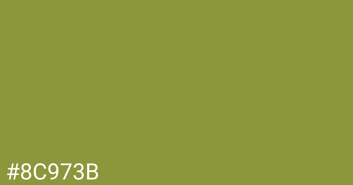 Hex color #8c973b graphic