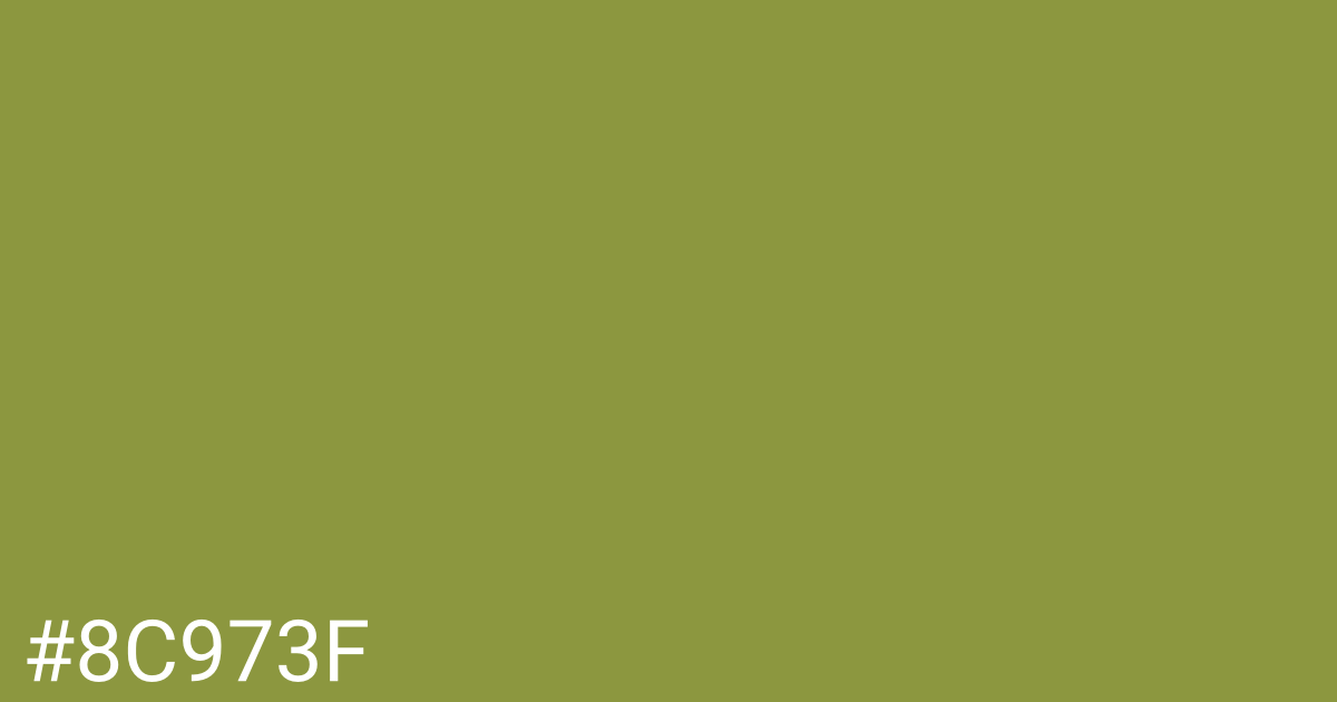 Hex color #8c973f graphic