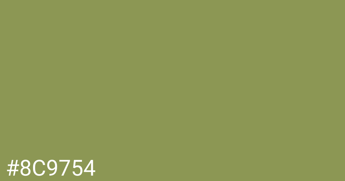 Hex color #8c9754 graphic