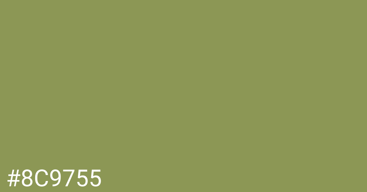 Hex color #8c9755 graphic