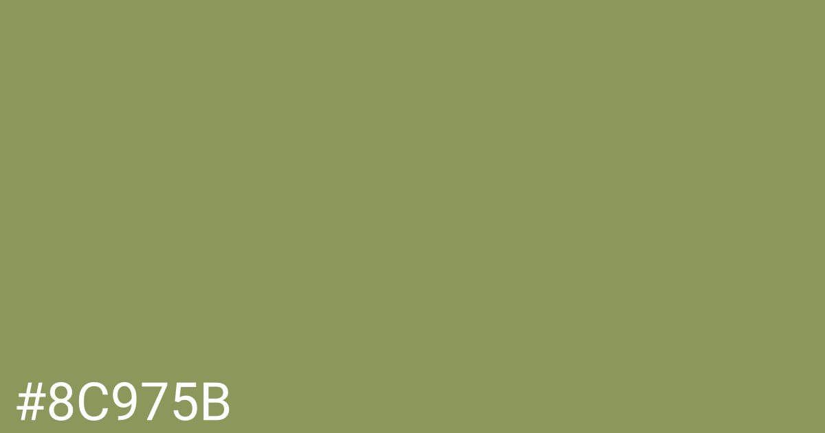 Hex color #8c975b graphic