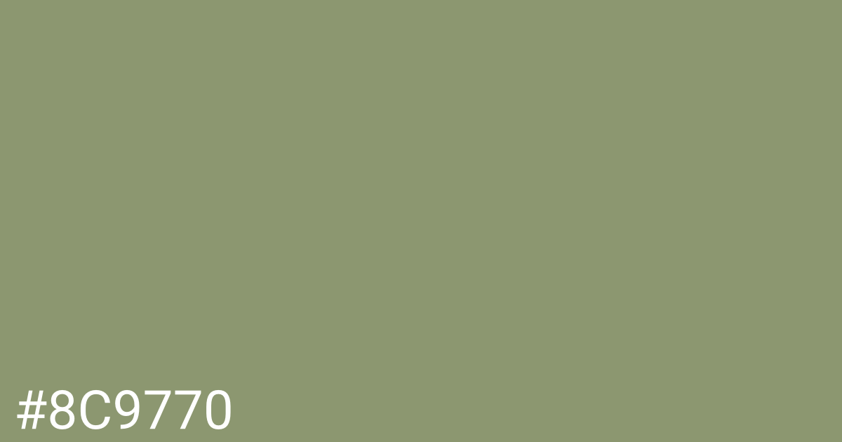 Hex color #8c9770 graphic