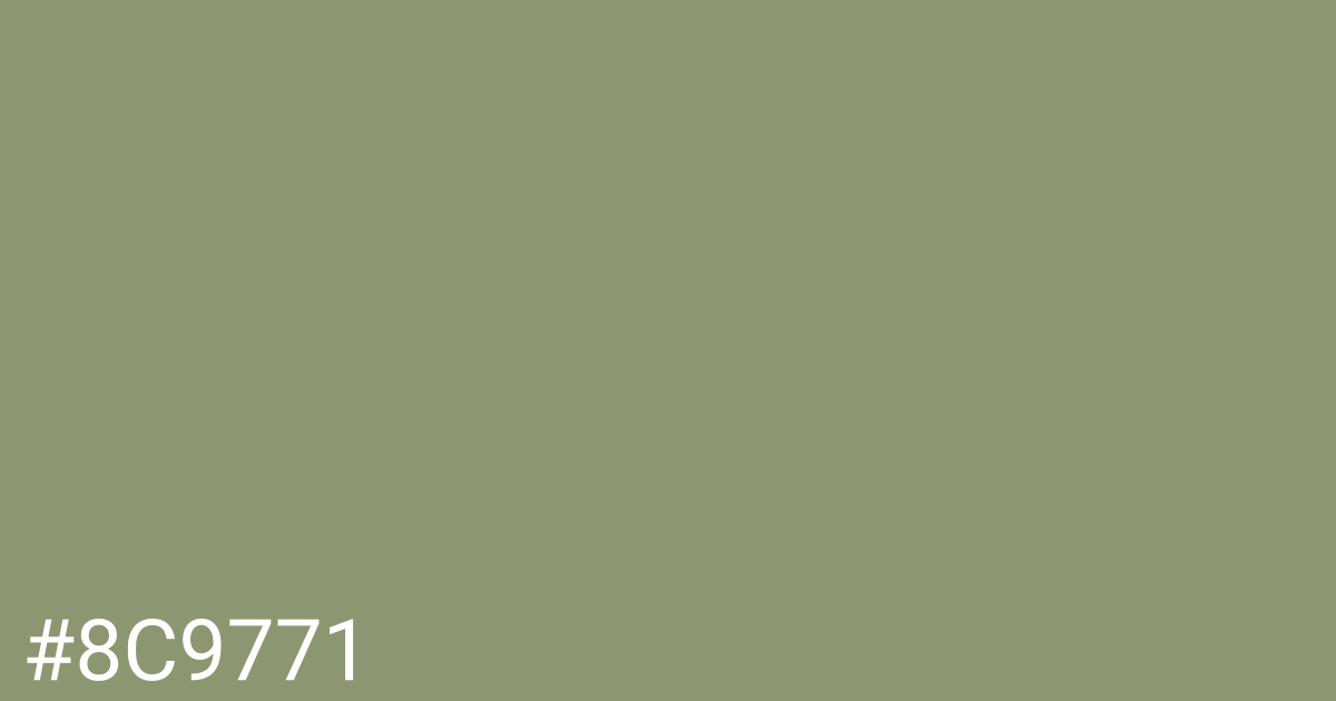 Hex color #8c9771 graphic