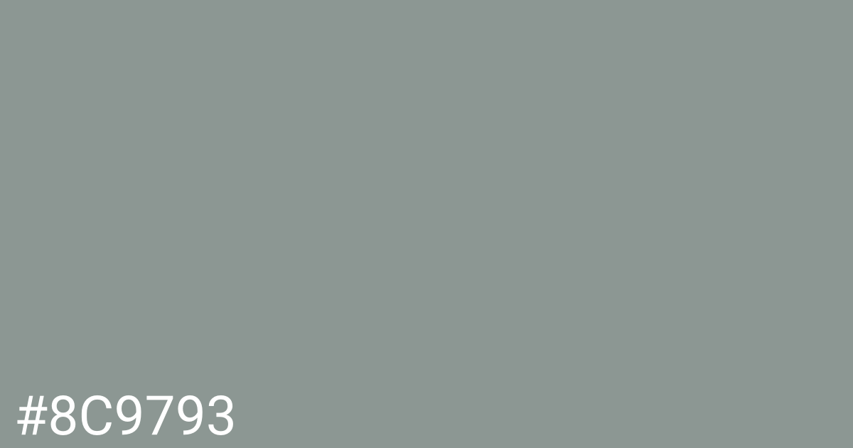 Hex color #8c9793 graphic