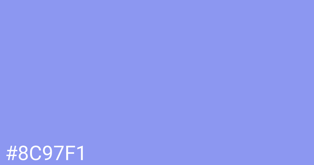 Hex color #8c97f1 graphic