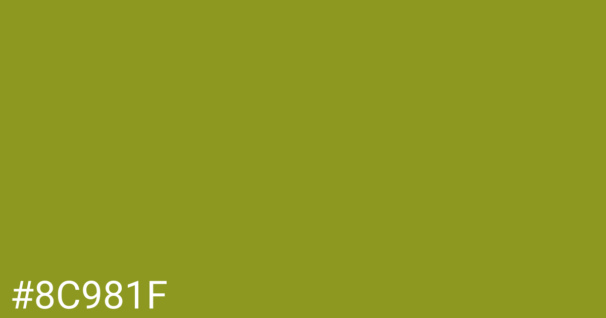 Hex color #8c981f graphic