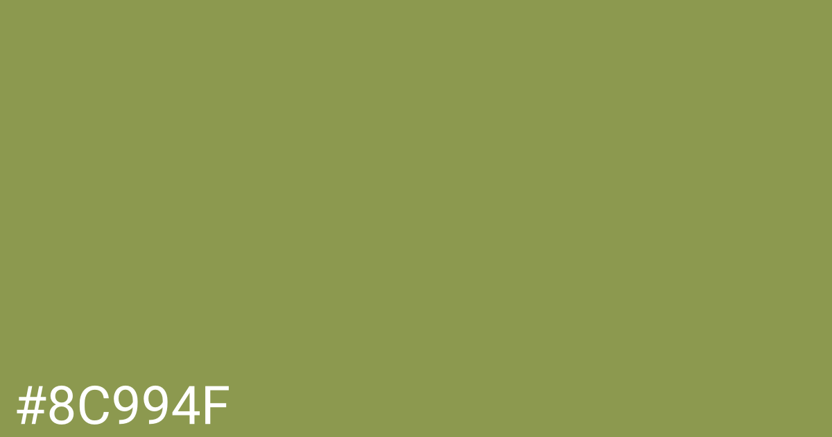 Hex color #8c994f graphic