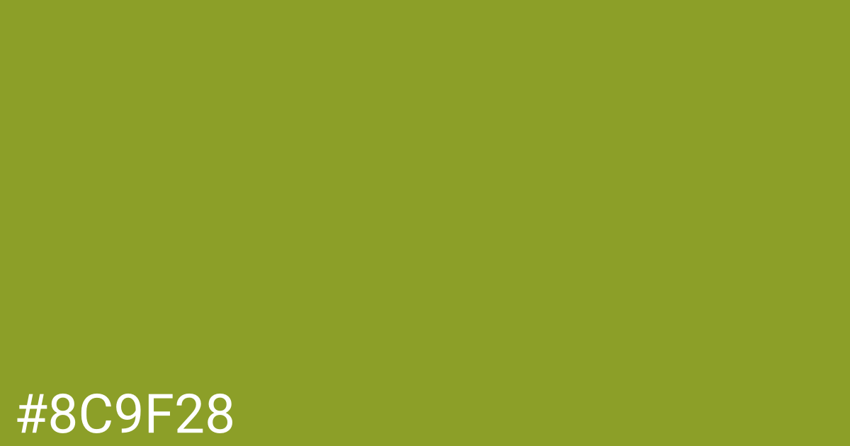 Hex color #8c9f28 graphic