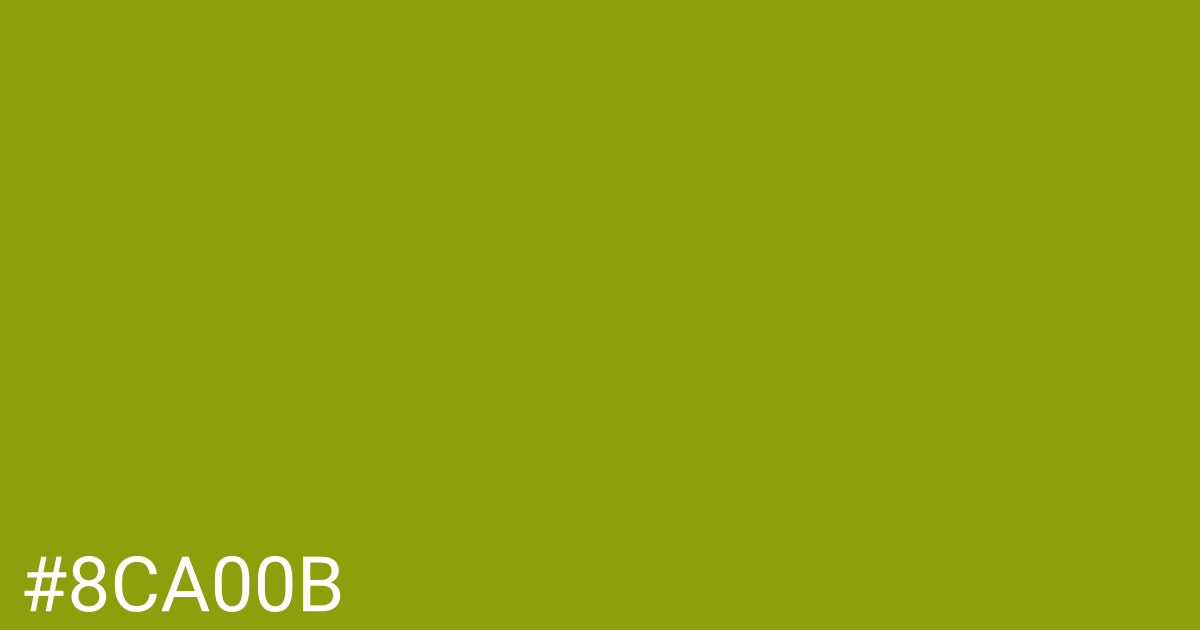 Hex color #8ca00b graphic