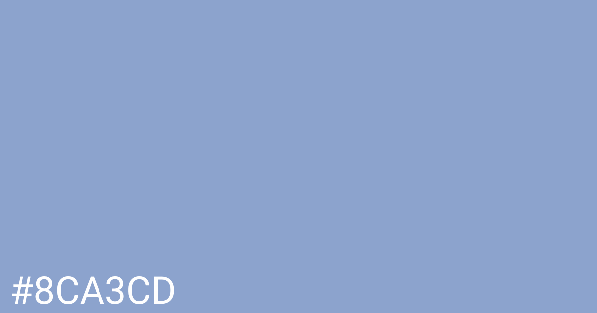 Hex color #8ca3cd graphic