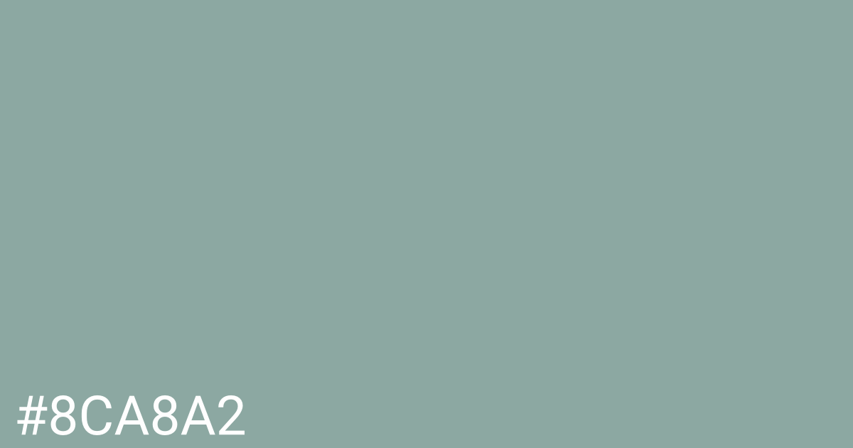 Hex color #8ca8a2 graphic