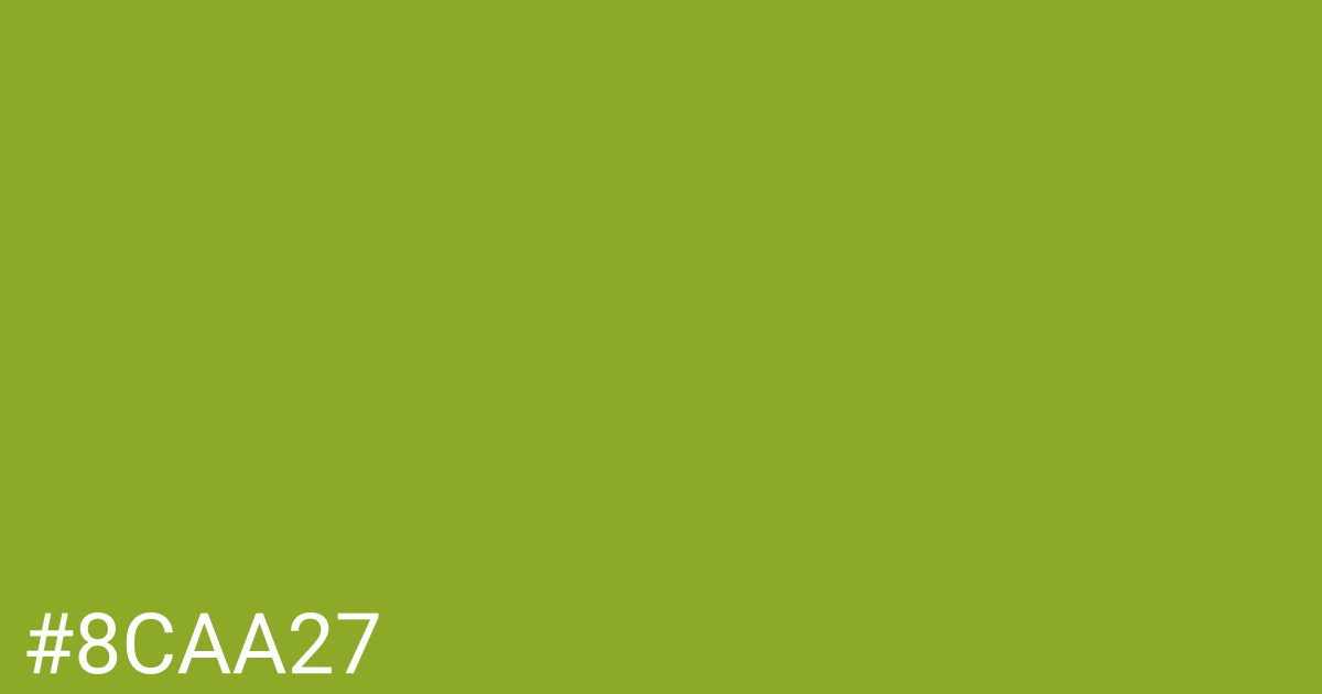 Hex color #8caa27 graphic