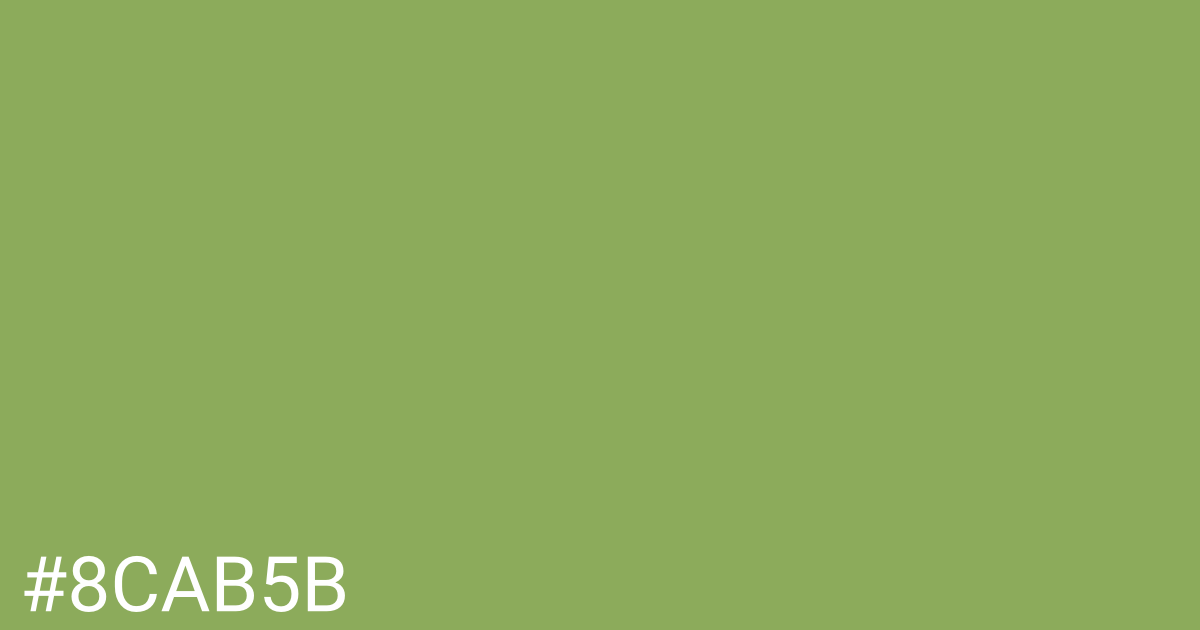 Hex color #8cab5b graphic