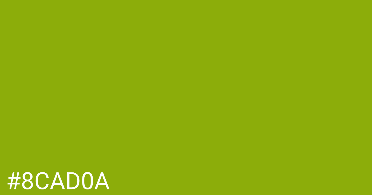 Hex color #8cad0a graphic