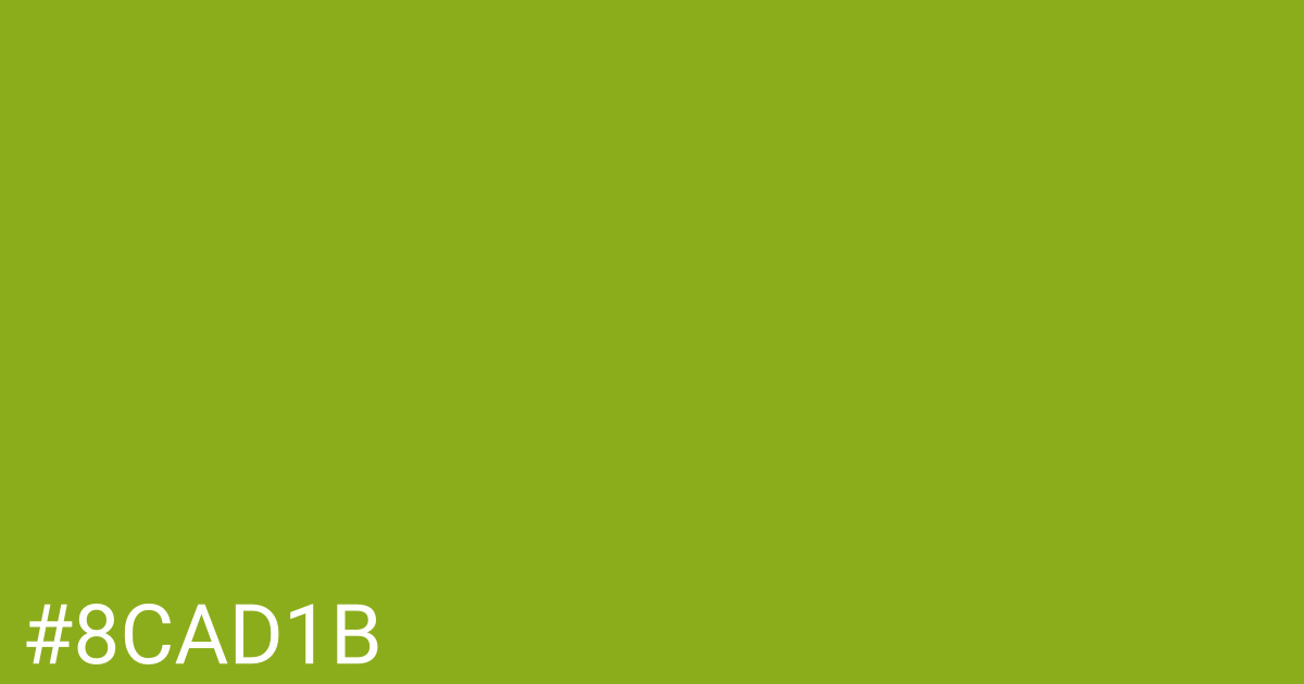 Hex color #8cad1b graphic