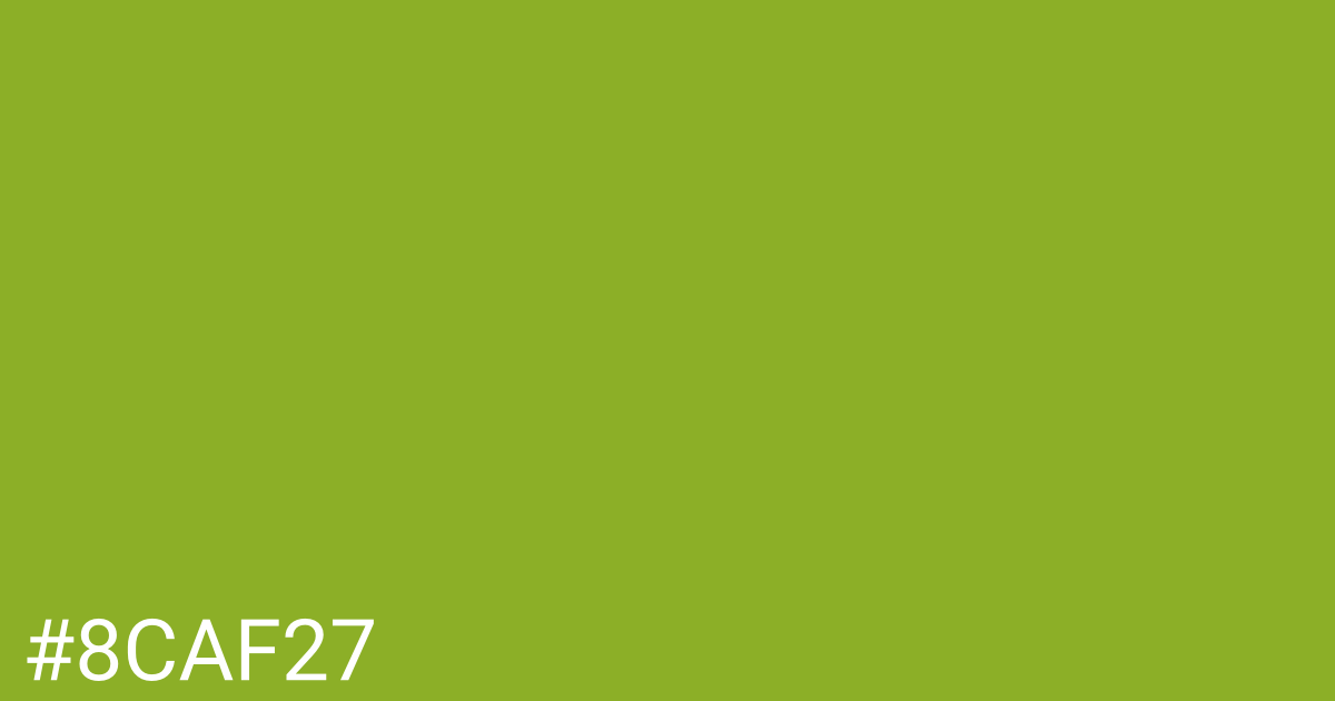 Hex color #8caf27 graphic