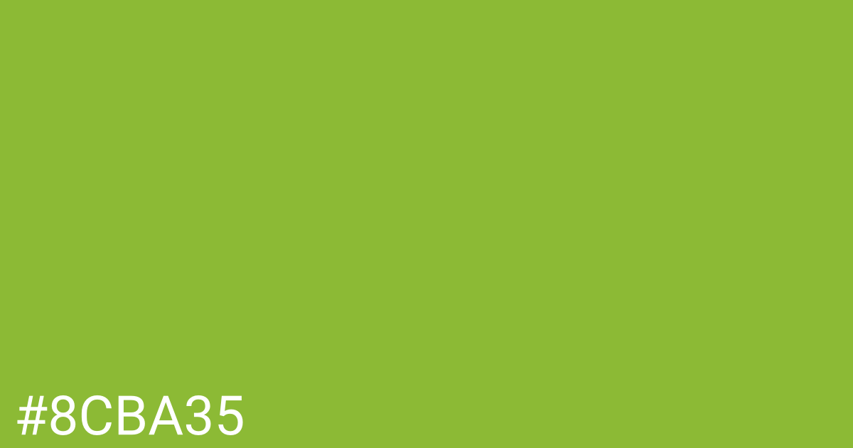 Hex color #8cba35 graphic