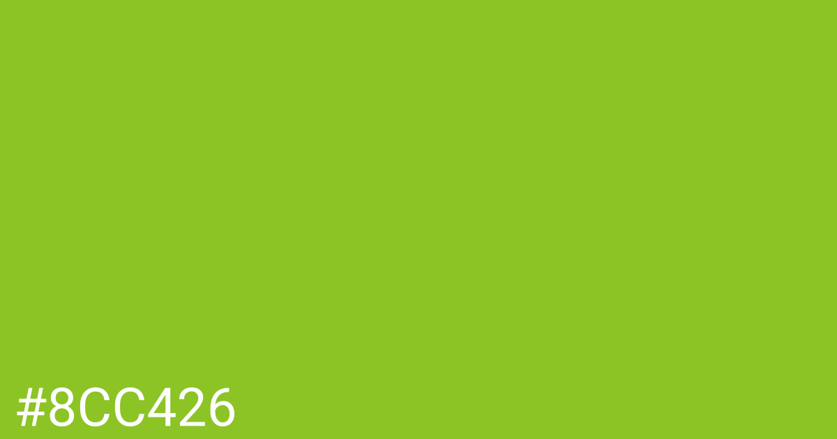 Hex color #8cc426 graphic
